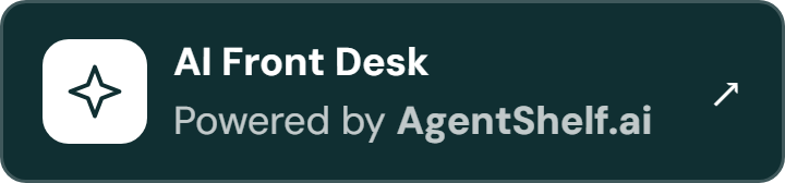 AI Front Desk Powered by AgentShelf.ai